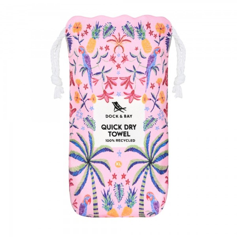 Dock & Bay Πετσέτα Θαλάσσης Quickdry με Μικροΐνες Pink Paradise XL 200x90εκ.