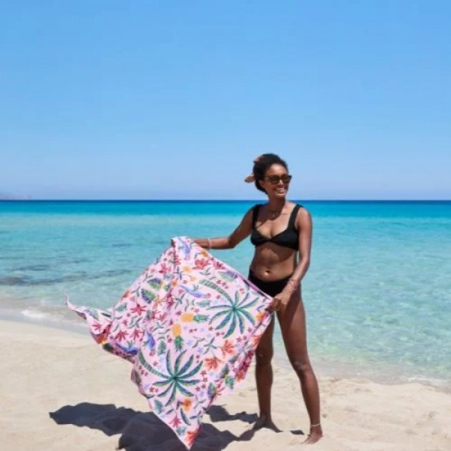 Dock & Bay Πετσέτα Θαλάσσης Quickdry με Μικροΐνες Pink Paradise XL 200x90εκ.