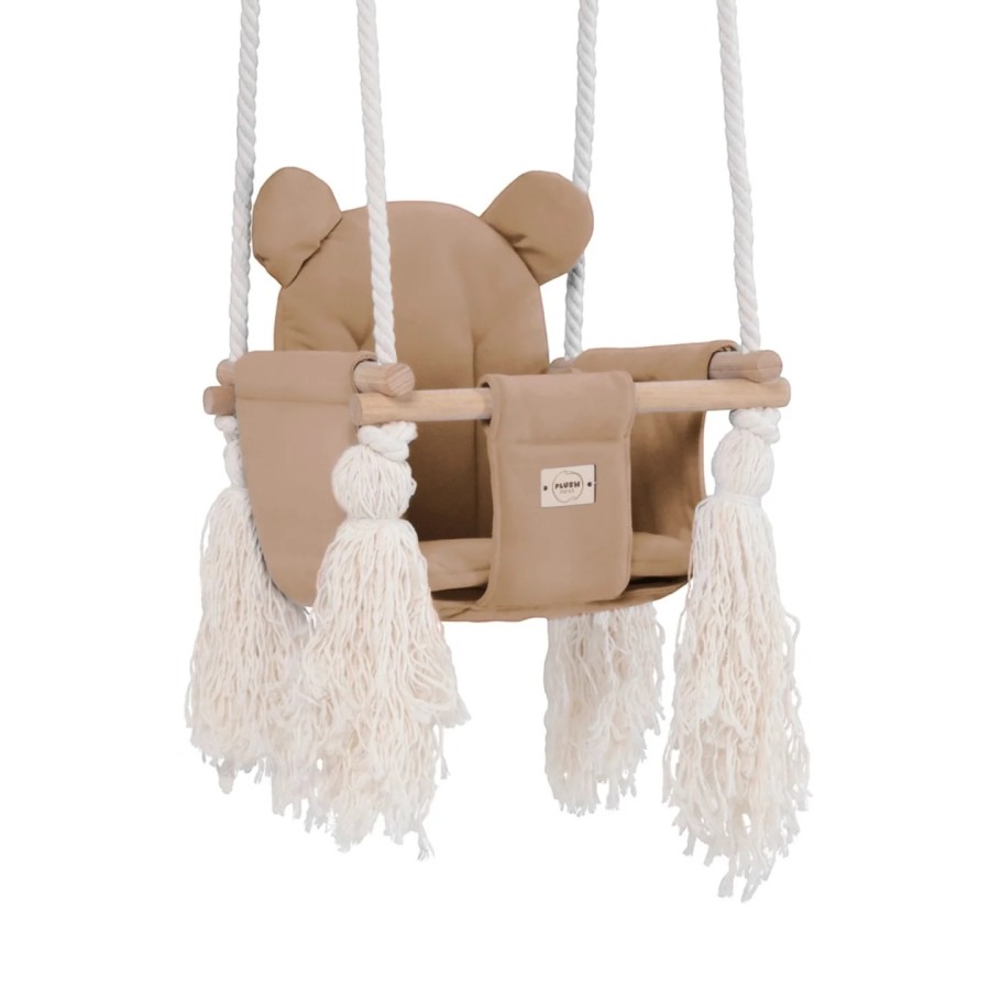 Plush Nest Βρεφική Κούνια Teddy Bear Velvet Beige