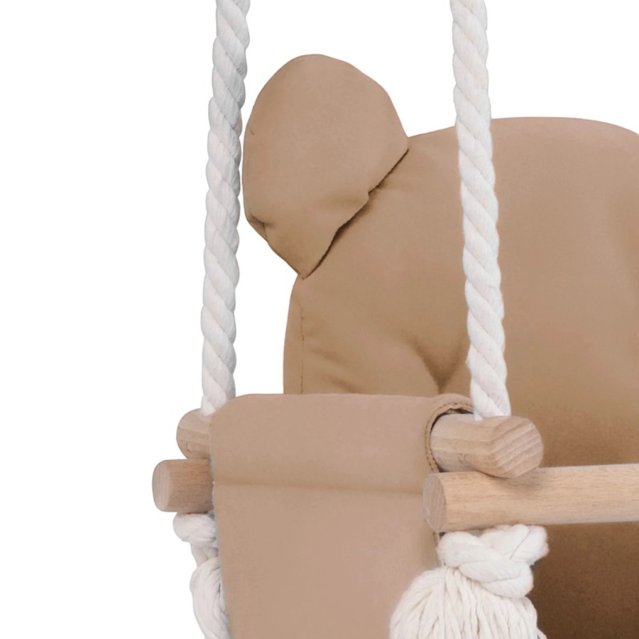 Plush Nest Βρεφική Κούνια Teddy Bear Velvet Beige