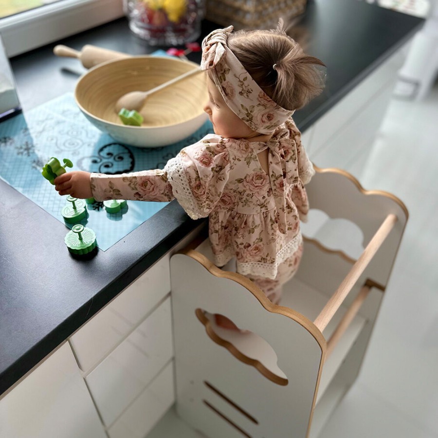 Plush Nest Ξύλινος Πύργος Εκμάθησης 2 Επιπέδων Cloud Wooden Play