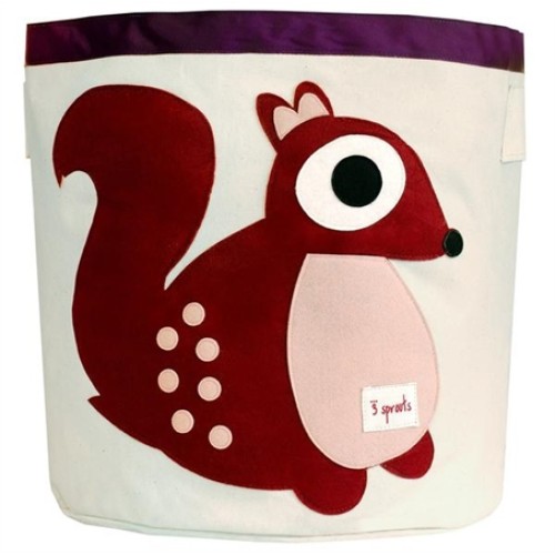3 sprouts καλάθι για τα παιχνίδια στρογγυλό storage bin squirrel