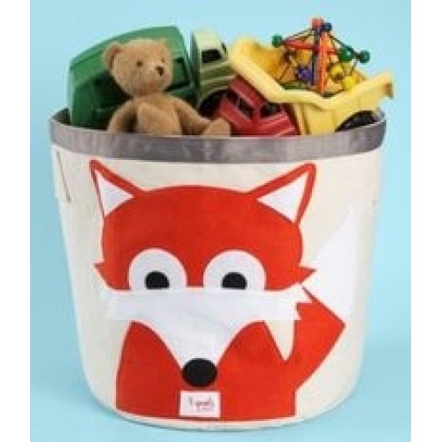 3 sprouts καλάθι για τα παιχνίδια στρογγυλό storage bin fox