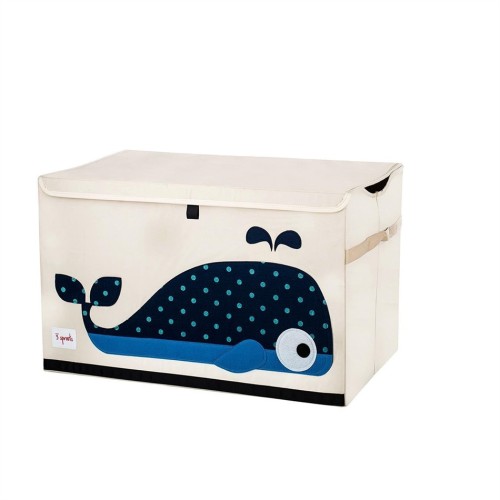 3 sprouts καλάθι για παιχνίδια με καπάκι Whale TOY CHEST-ITCWHL