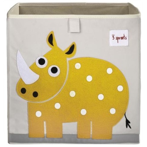 3 sprouts τετράγωνο καλάθι για τα παιχνίδια Storage Box Rhino