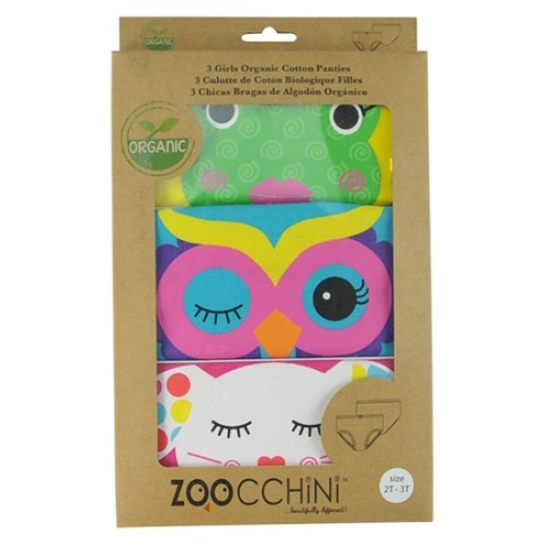 Zoocchini σετ 3τμχ εσωρούχων για κορίτσια Calypso από 100% ΟΡΓΑΝΙΚΟ ΒΑΜΒΑΚΙ