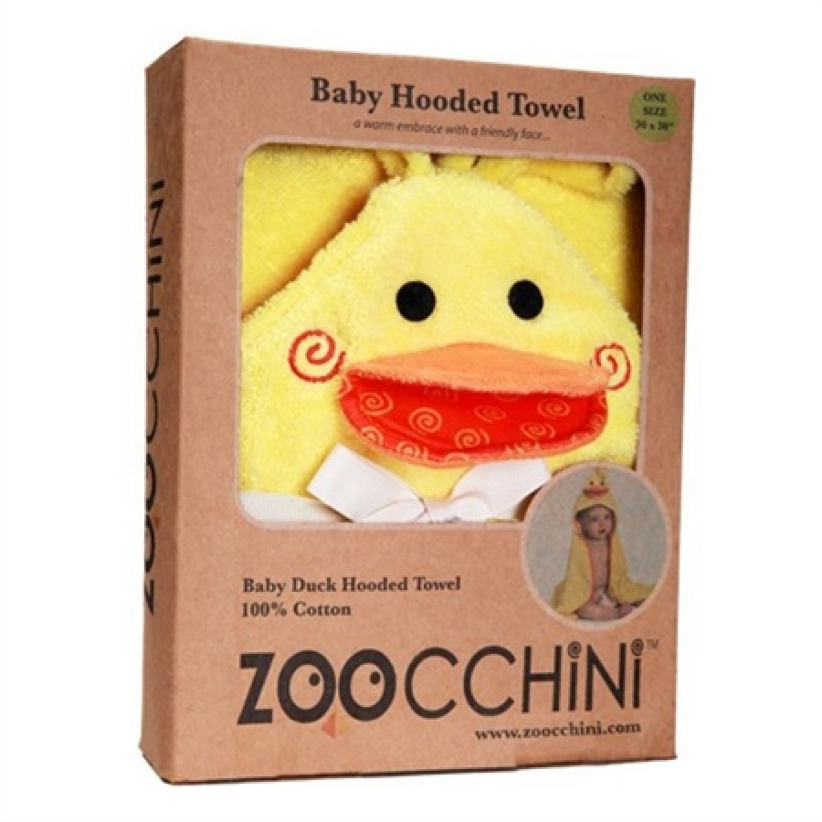 Zoocchini μπουρνουζοπετσέτα   Puddles The  Duck (0- 24 μηνών)  ZOO1001