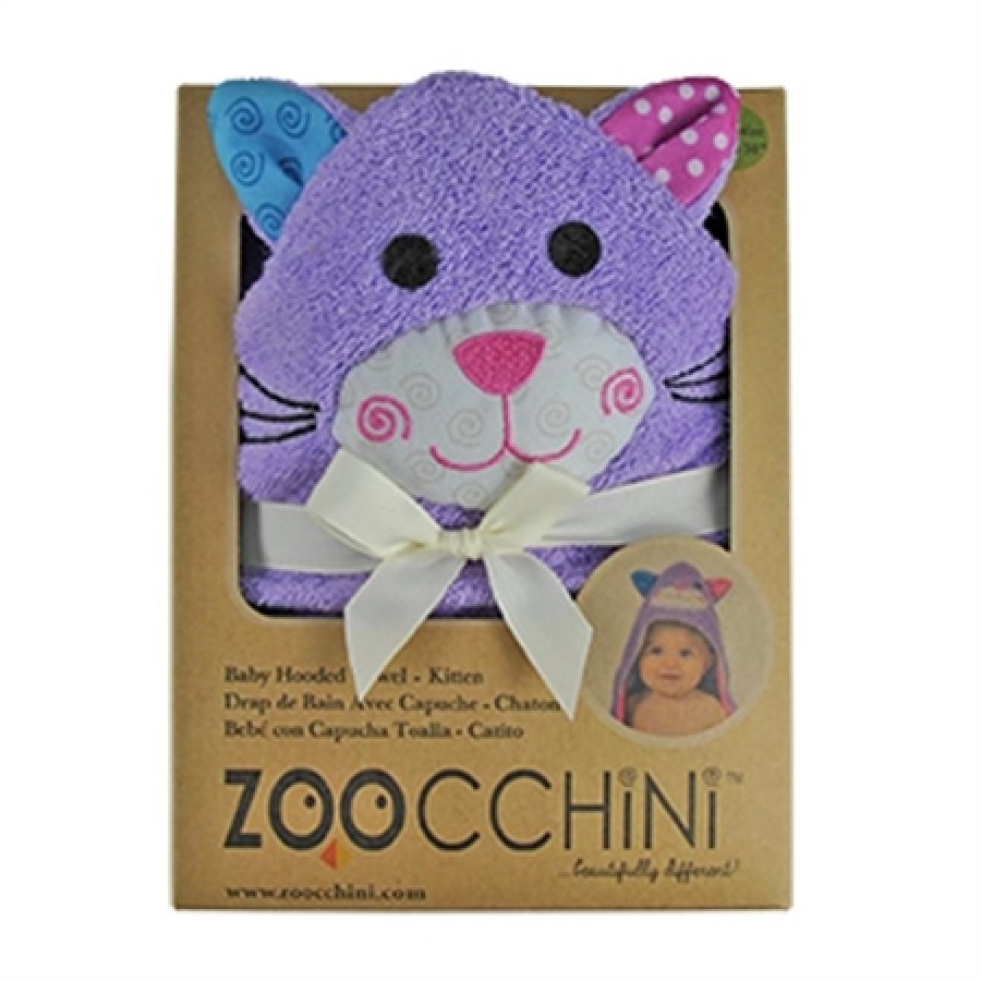 Zoocchini μπουρνουζοπετσέτα  για μωρά Kitten (0- 24 μηνών)
