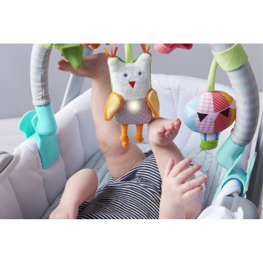 Παχνίδι μπάρα δραστηριοτήτων Taf toys Μusical Arch-owl( για ρηλάξ - παρκοκρέβατο - καρότσι -πορτμπεμπε)