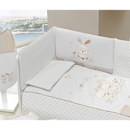 Interbaby σετ Προίκα 7 τεμαχίων για κρεβάτι 70x140 password  beige