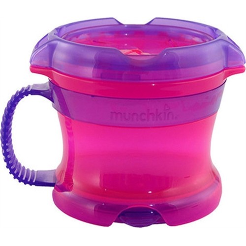 Munchkin (snack catcher )Δοχείο Αποθήκευσης & Μεταφοράς Παιδικών Τροφών 12m+, Φούξια - Μωβ