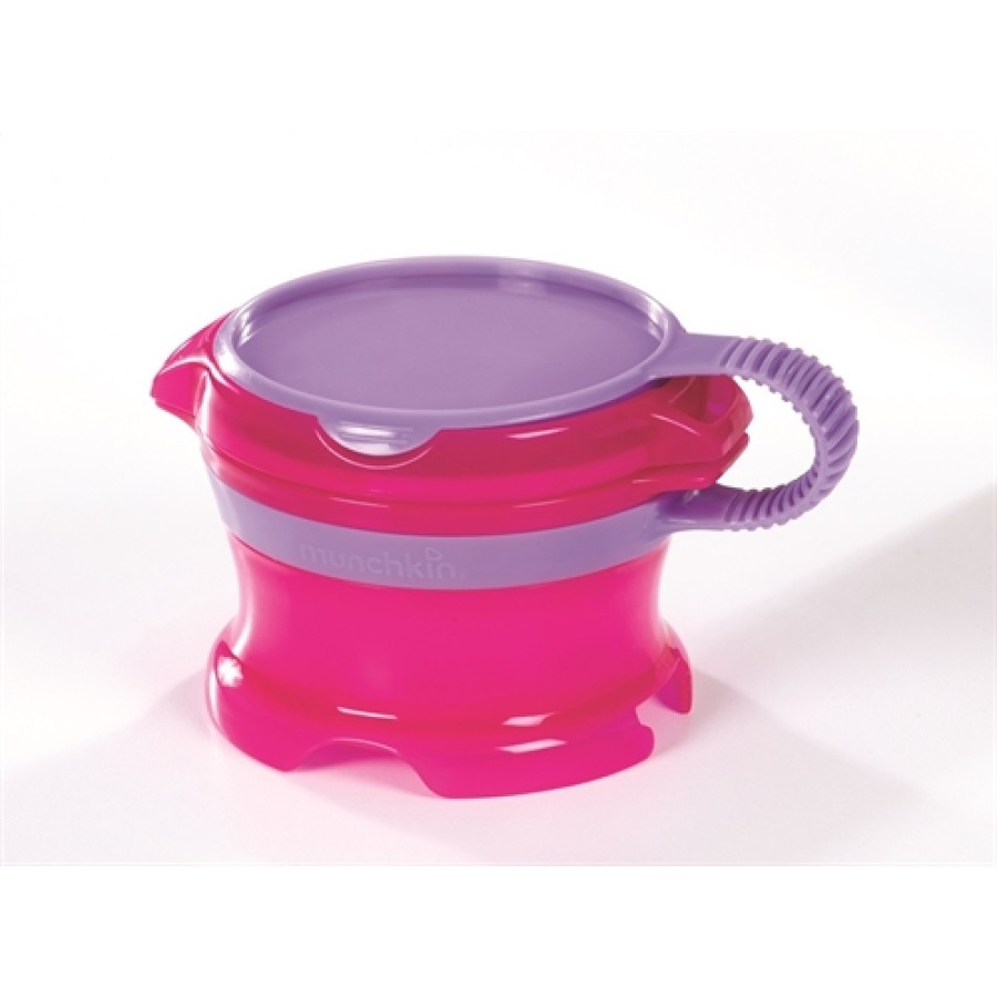 Munchkin (snack catcher )Δοχείο Αποθήκευσης & Μεταφοράς Παιδικών Τροφών 12m+, Φούξια - Μωβ