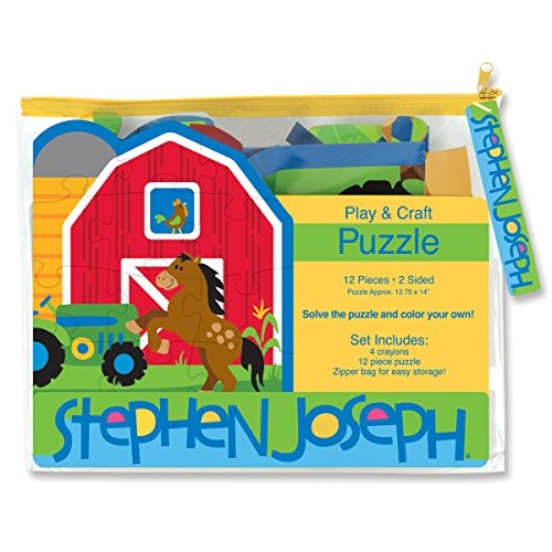 stephen joseph play and colour puzzle 12 Pieces Farm