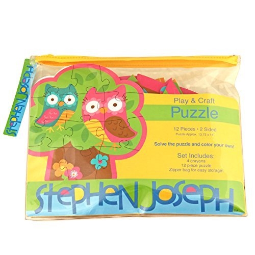 stephen joseph play and colour puzzle 12 Pieces Owl