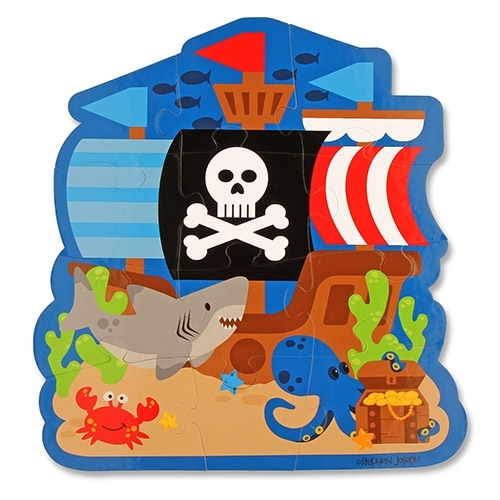 stephen joseph play and colour puzzle 12 Pieces Pirate