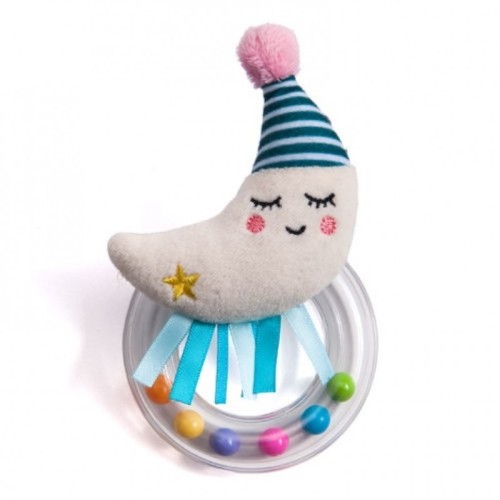 Taf toys κουδουνίστρα mini moon rattle 12065