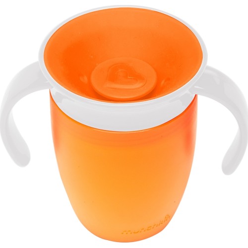 Munchkin Παιδικό Κύπελλο Miracle 360 Trainer Cup orange 6m+, 207ml (12442)