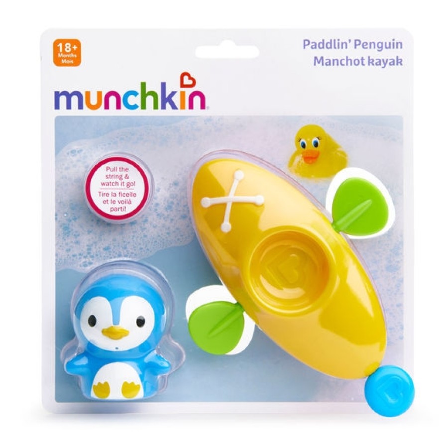 Munchkin  παιχνίδι για το μπάνιο Paddlin Penguin ( κανό με πιγκουίνο ) 11011