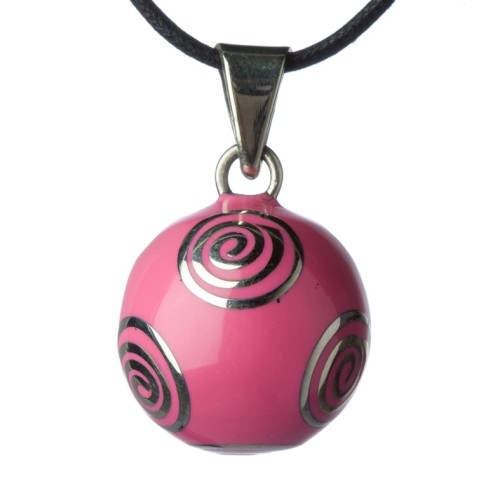 Bola Μενταγιόν Εγκυμοσύνης fuchsia with circles 330