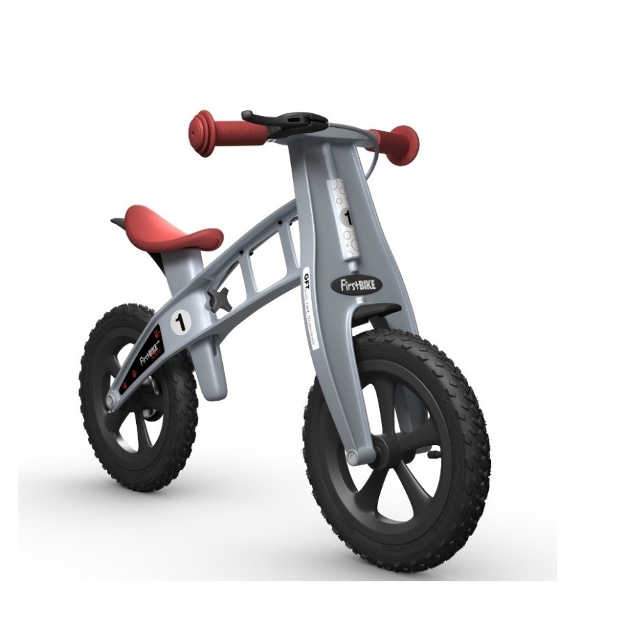 FirstBike Ποδήλατο εκμάθησης ισορροπίας 2+ Cross Mansell Ασημί ΜΕ ΦΡΕΝΟ