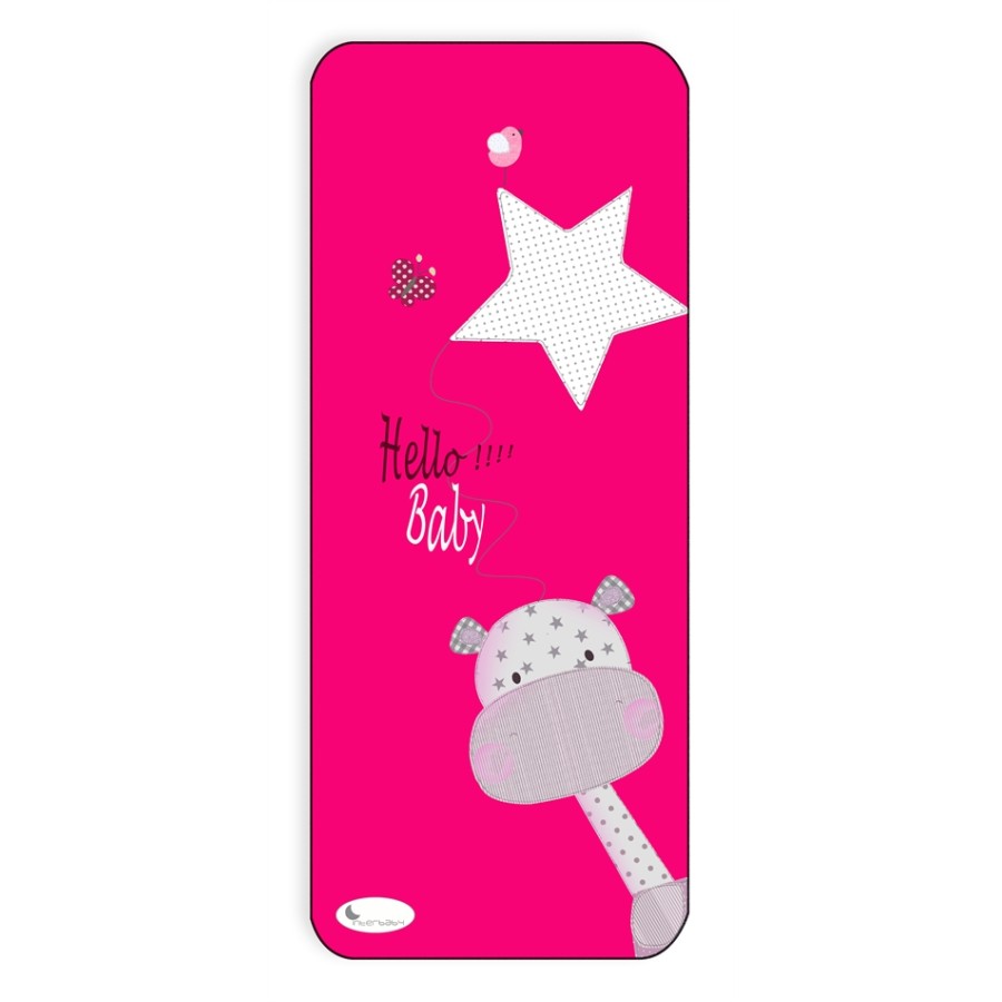 Στρώμα καροτσιού 84x34  COLCHONETA Girafa fucsia της Interbaby 016-2