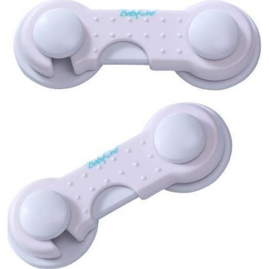 Babyono Προστατευτικά για ντουλάπια & συρτάρια 952 white ( σετ 2τμχ )