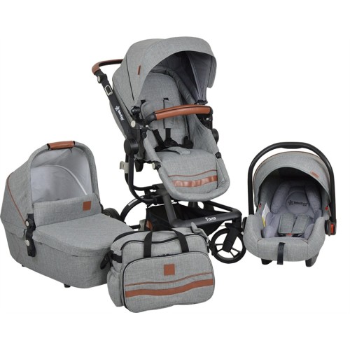 Bebe Stars Πολυκαρότσι Torro 3 σε 1 Grey 360T-188