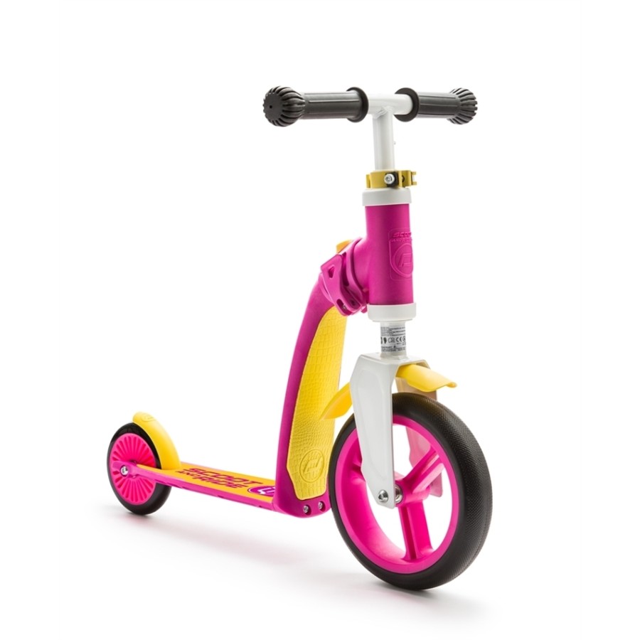 Scoot and Ride Ποδήλατο Ισορροπίας & Πατίνι 2 σε 1 HighwayBaby Pink/Yellow