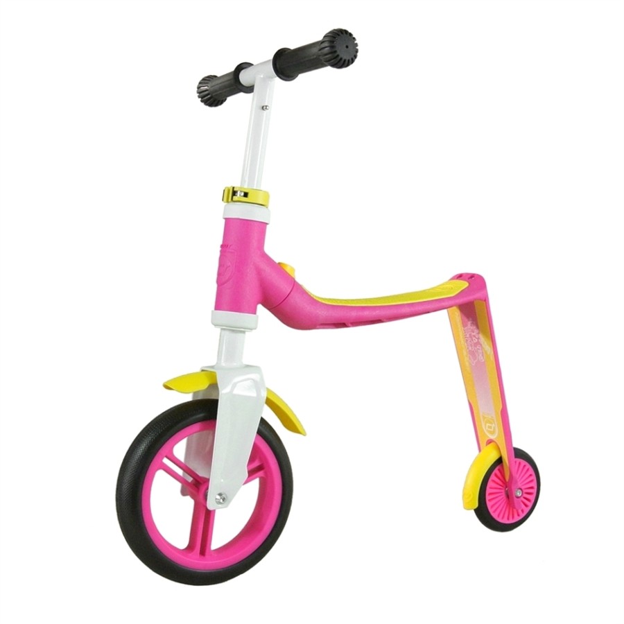 Scoot and Ride Ποδήλατο Ισορροπίας & Πατίνι 2 σε 1 HighwayBaby Pink/Yellow