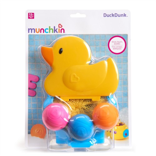 munchkin duck dunk 12412 - μπασκέτα πάπια με 3 μπαλάκια