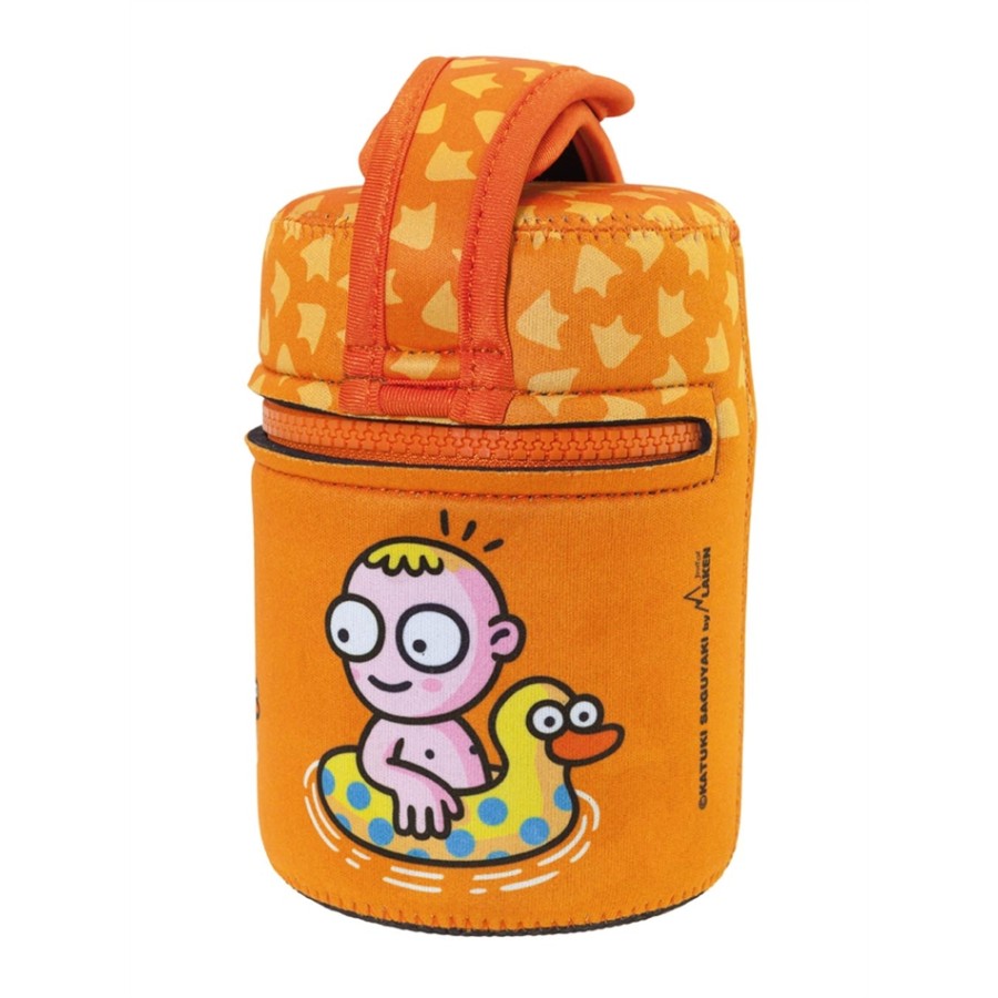 Laken θερμός φαγητού Epatado Orange 500ml Με θήκη Νεοπρέν YP5E