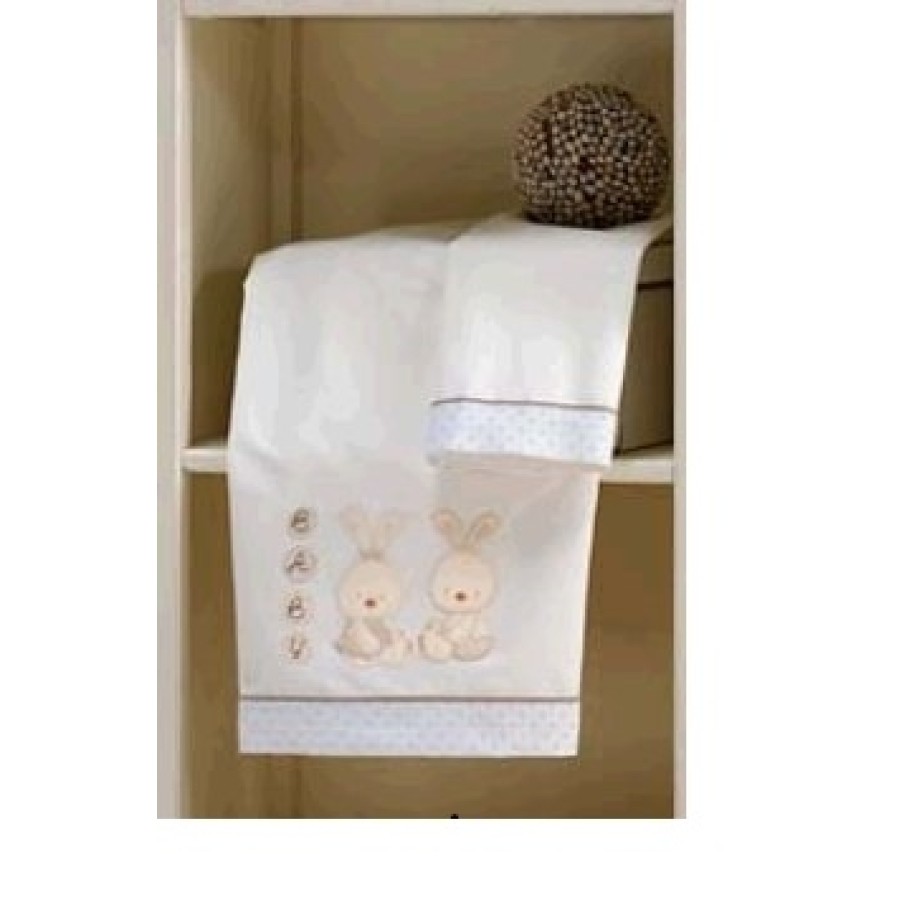 Σετ σεντόνια 3τμχ κούνιας INTERBABY Conejito Baby  beige