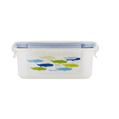 InnoBaby Lunchbox, Διπλό Μονωτικό Ανοξείδωτο Δοχείο Αποθήκευσης Φαγητού,ALLIGATOR BLUE 450ml -KS-BT-ALLI02