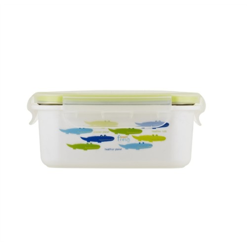 InnoBaby Lunchbox, Διπλό Μονωτικό Ανοξείδωτο Δοχείο Αποθήκευσης Φαγητού,ALLIGATOR GREEN 450ml KS-BT-ALLI01