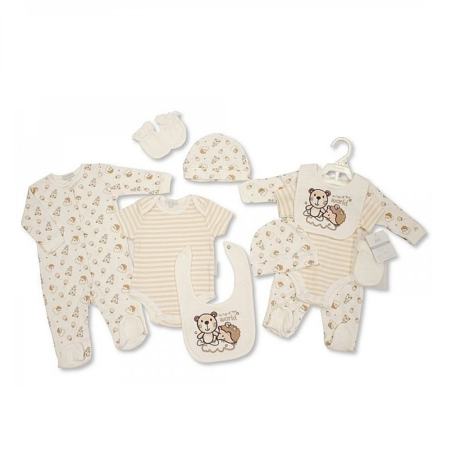 Αγγλικό Σετ Δώρου  100% cotton, 5 τεμαχίων -  της Nursery time GP0762 beige