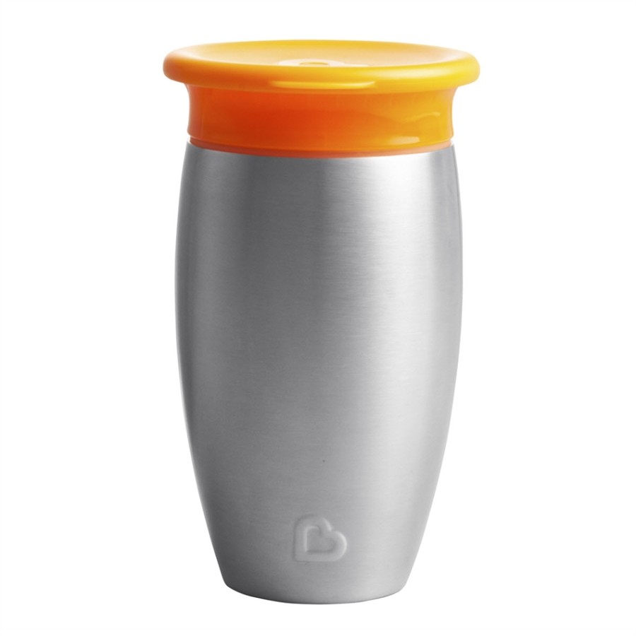 Munchkin Παιδικό ΑΝΟΞΕΙΔΩΤΟ Κύπελλο- Θερμός Miracle 360 Trainer Cup Orange 12m+, 296ml (12452)