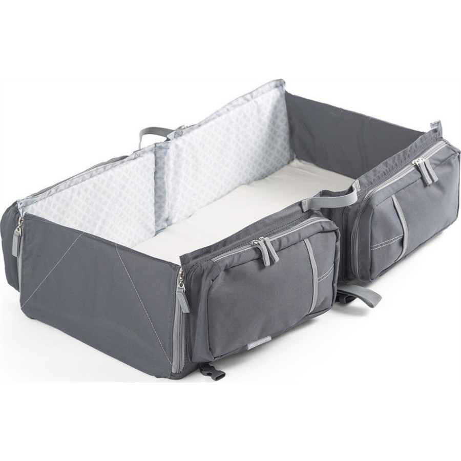 DOOMOO BASIC Τσάντα που μετατρέπεται σε  Πορτ Μπεμπε  Delta Diffusion GREY DB538G