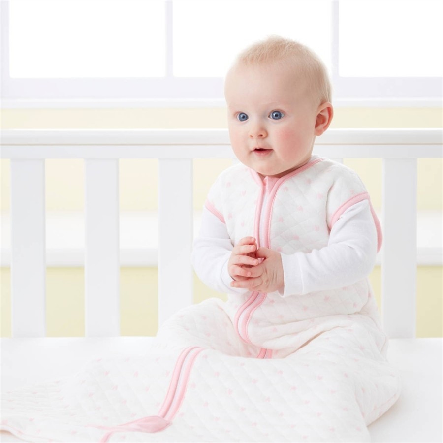 GroBag 2.5 tog χειμωνιάτικος 6-18 μηνών Υπνόσακος Pink hearts Jacquard - 5169