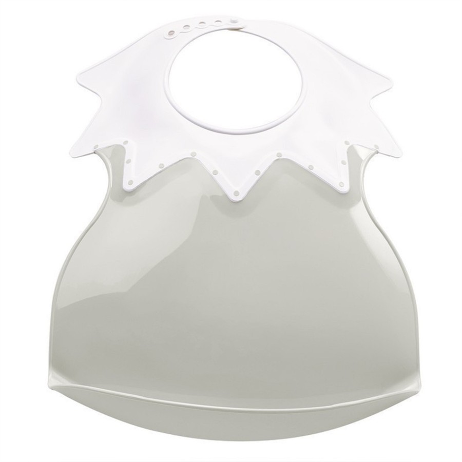 Thermobaby  Σαλιάρα πλαστική  SOFT ARLEQUIN 0503 ΜΠΕΖ-ΕΚΡΟΥ