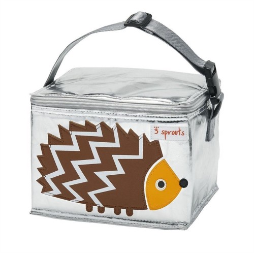 3 Sprouts lunch box, τσαντάκι φαγητού hedgehog PVC FREE