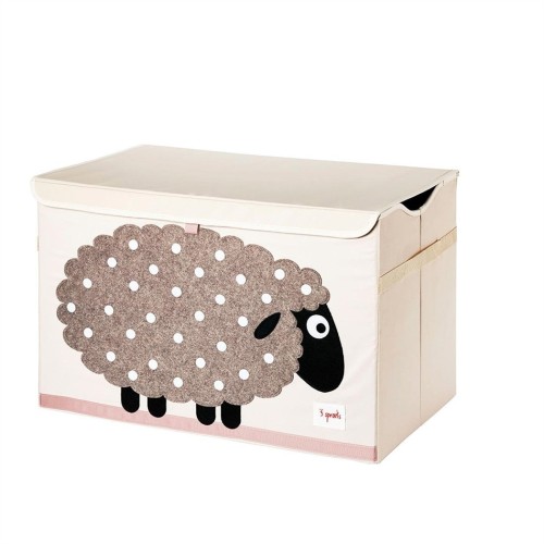 3 sprouts καλάθι για παιχνίδια με καπάκι sheep TOY CHEST-ITCSHP