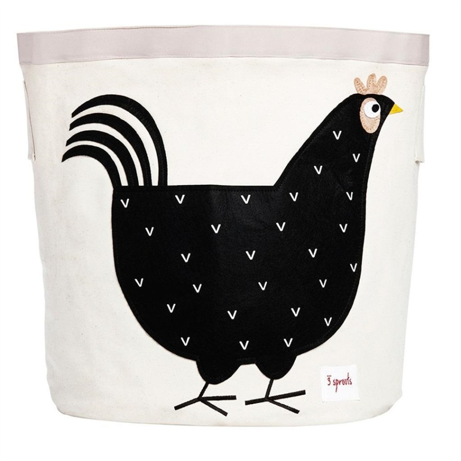 3 sprouts καλάθι για τα παιχνίδια στρογγυλό storage bin Hen