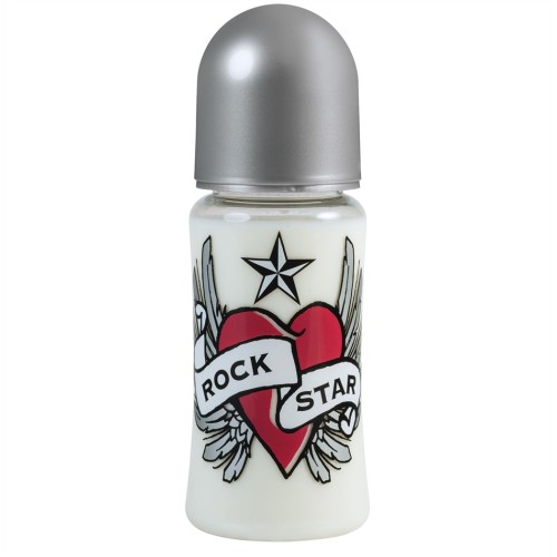 Rock Star Baby-Μπιμπερό με φαρδύ λαιμό 230ml-Heart & wings (RSB94060)