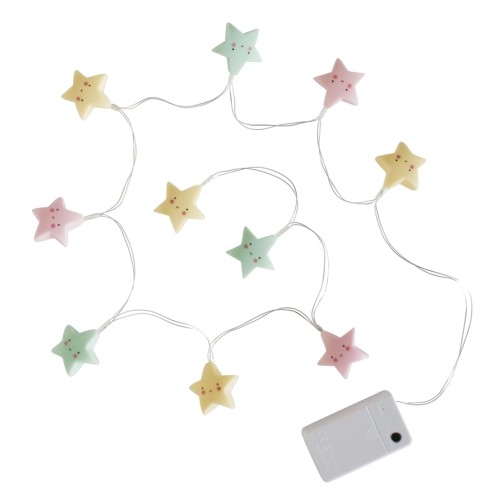 A Little lovely Company Φωτάκια Γιρλάντα LED Stars - Pastel LTST049