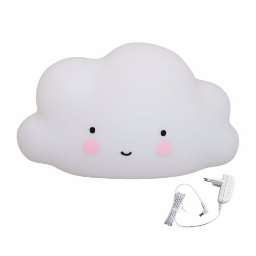 A Little Lovely Φωτάκι Νυχτός Big Cloud Light ( ΜΕΓΑΛΟ ΣΥΝΝΕΦΟ) LED -LTCW028 μαζί με τον μετασχηματιστή ρεύματος