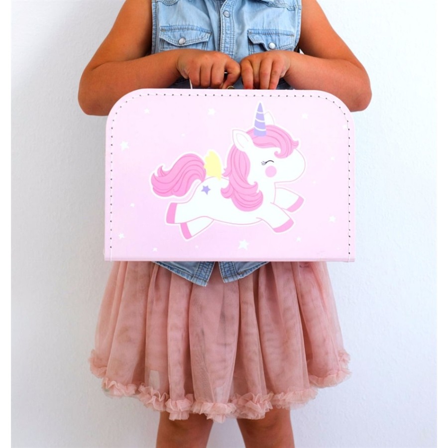 A little lovely company Βαλίτσα Unicorn PINK SCBUPI07