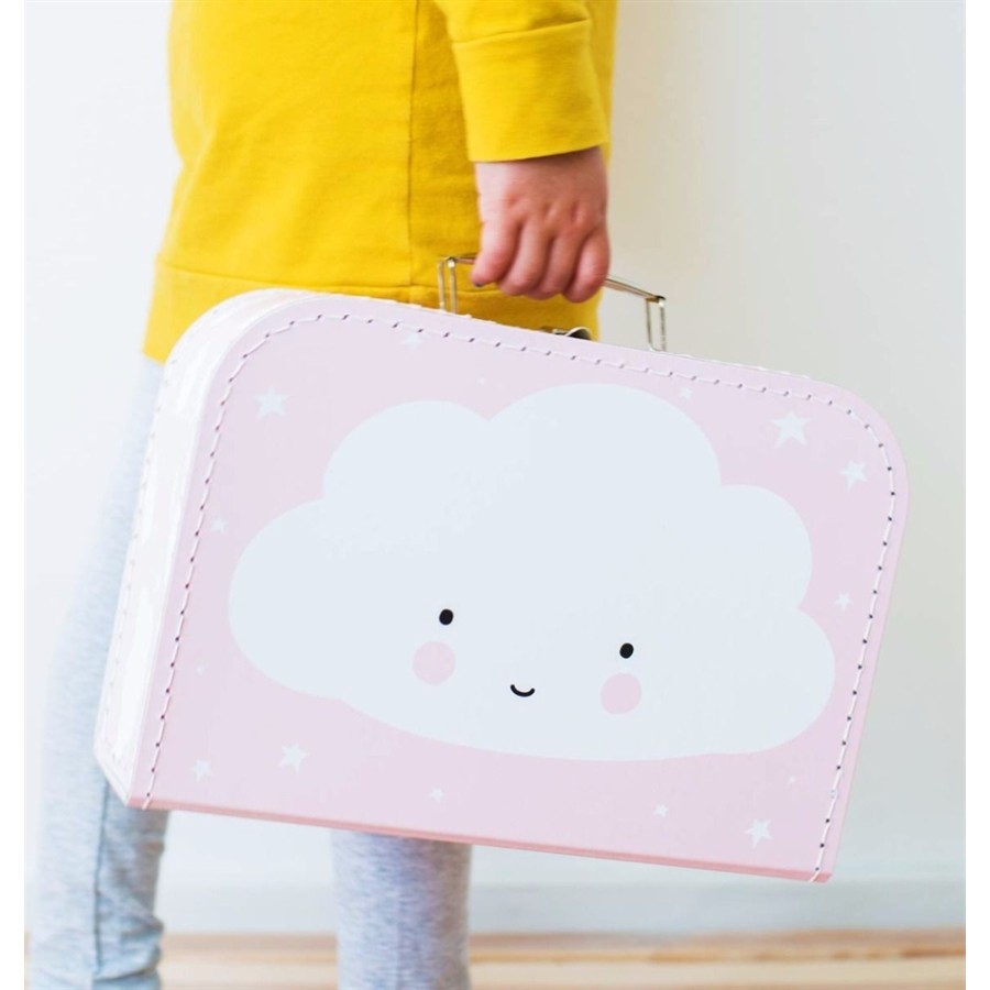 A little lovely company Βαλίτσα Cloud pink SCCLPI02