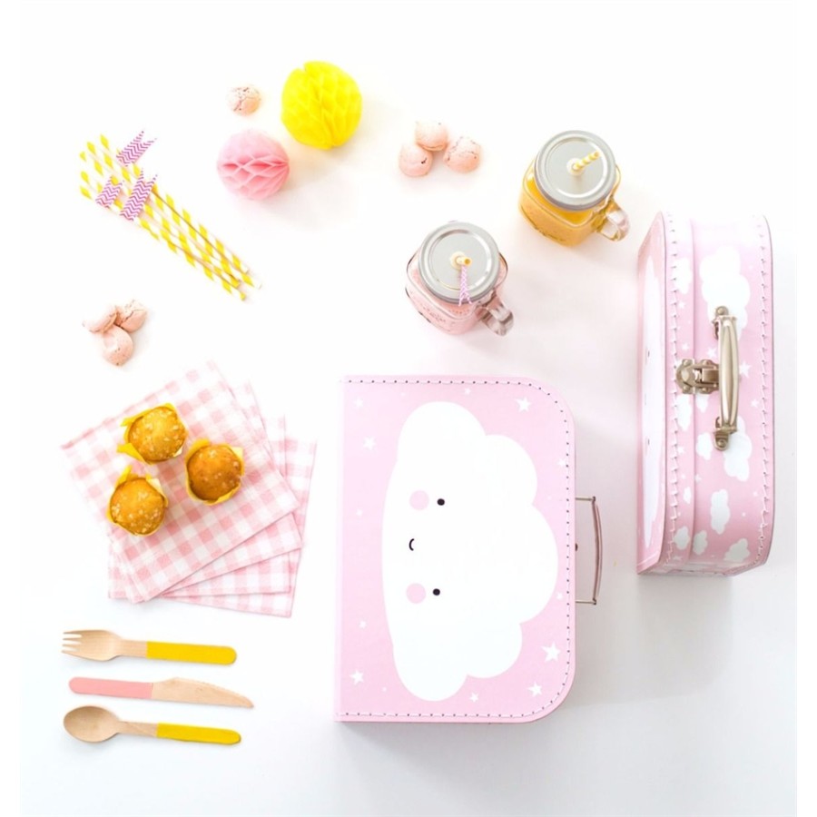 A little lovely company Βαλίτσα Cloud pink SCCLPI02