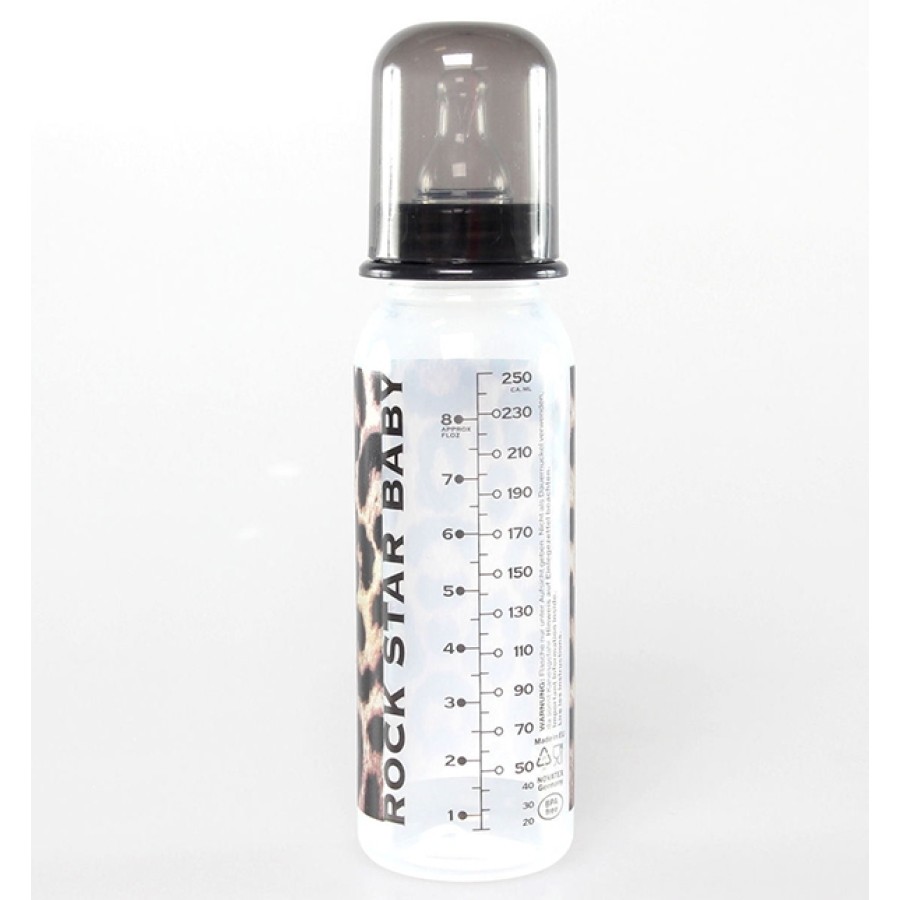 Rock Star Baby-Μπιμπερό με διάφανο καπάκι 250ml-Leopard (97071)