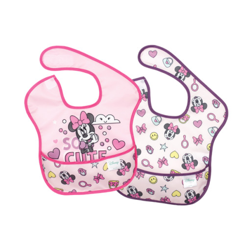 Bumkins Αδιάβροχη σαλιάρα 2 τμχ MINNIE CUTE (3404009)